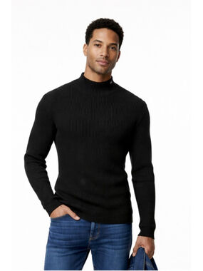 Polo Jeans Ralph Lauren Vintage Ribbed Mock Neck Fitted Sweater Medium